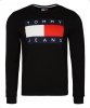 Bluza Tommy Hilfiger męska czarna duże logo bawełniana